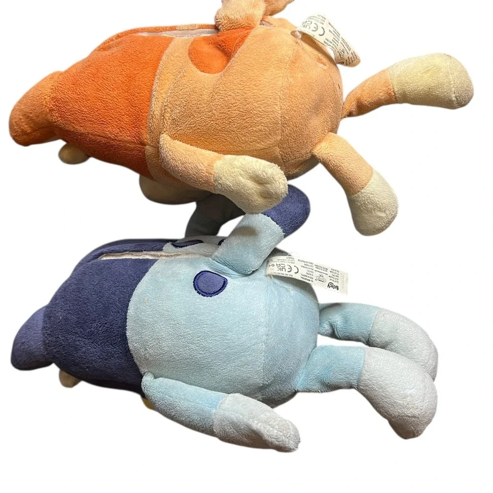 Bluey and Bingo Plush‎ Stuffed Animal Set 8 inch Heeler Sisters Blue Orange Toy
